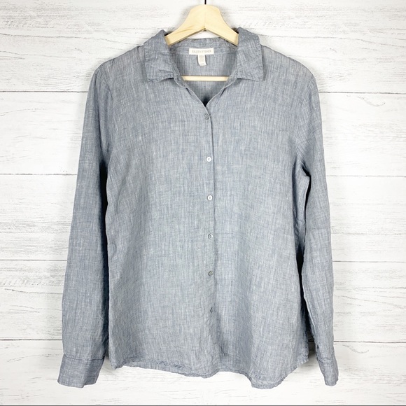 Eileen Fisher Tops - Eileen Fisher • 100% Linen Button Down Top